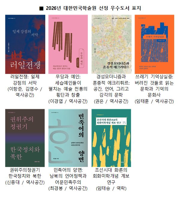 우수학술도서 선정 도서